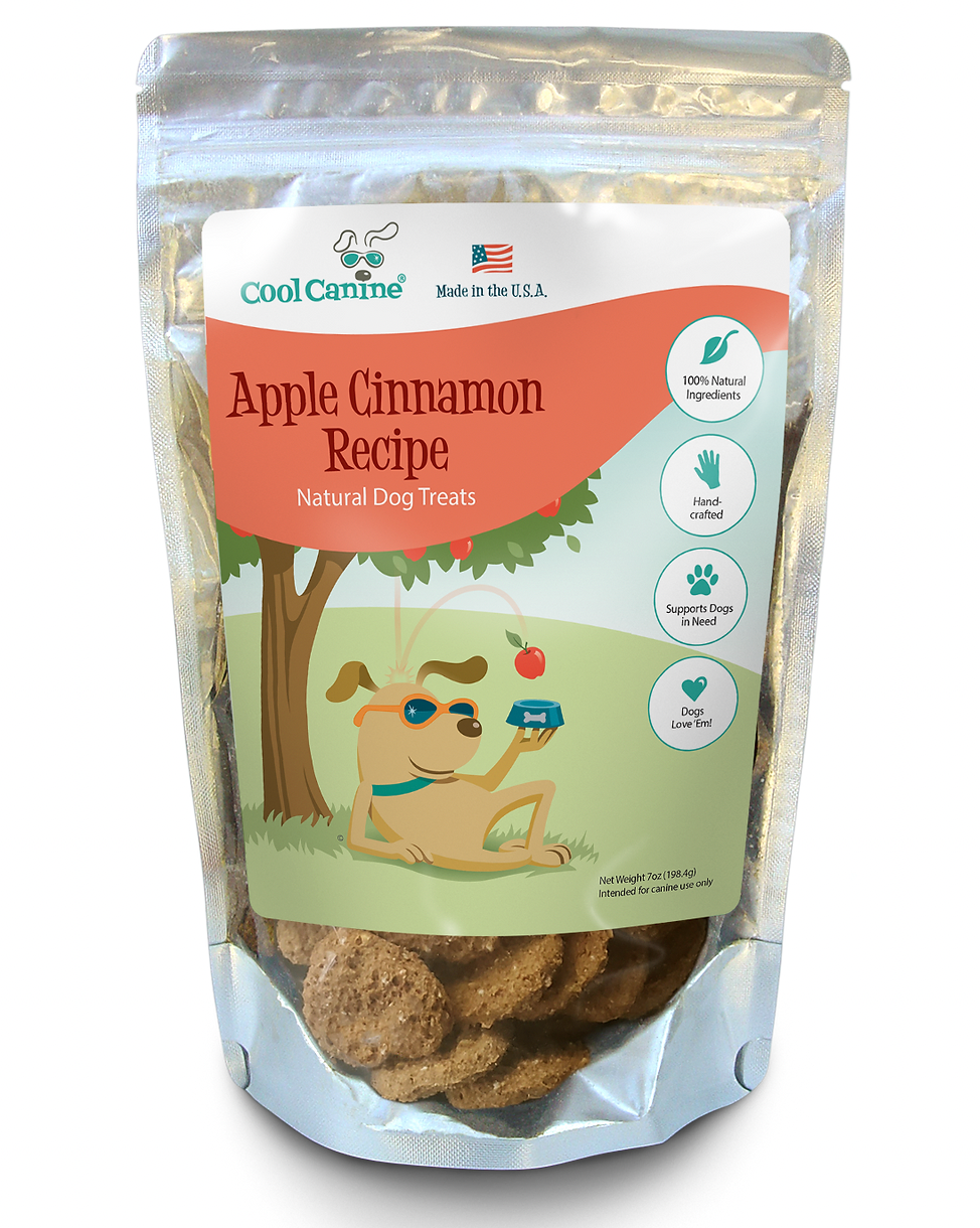 Cool Canine Dog Treats, Apple Cinnamon flavor