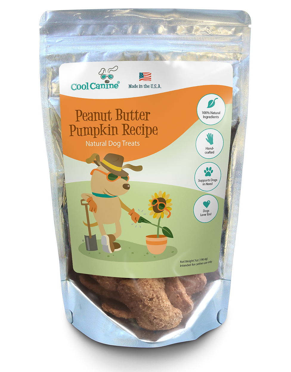 Cool Canine Dog Treats, Peanut Butter Pumpkin