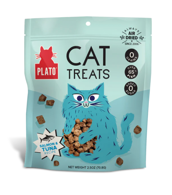 Plato Air-Dried Cat Treats, Tuna and Salmon