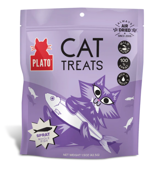 Plato Air-Dried Cat Treats, Baltic Sprat (fish)