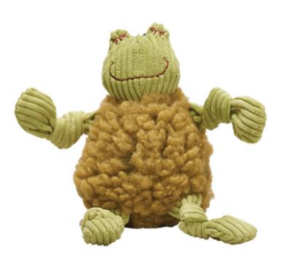 Hugglehounds Fleece Flufferknot Dog Toy, Fiona Frog