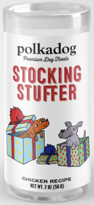 PolkaDog Bakery "Stocking Stuffer" Holiday Chicken Little Bits, 2 oz