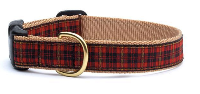 Up Country "New Red Plaid" Dog Collar