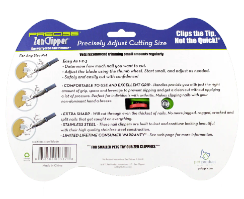 Zen Clipper Precise™ The Safe, Adjustable Nail Clipper for All Sizes of Pet