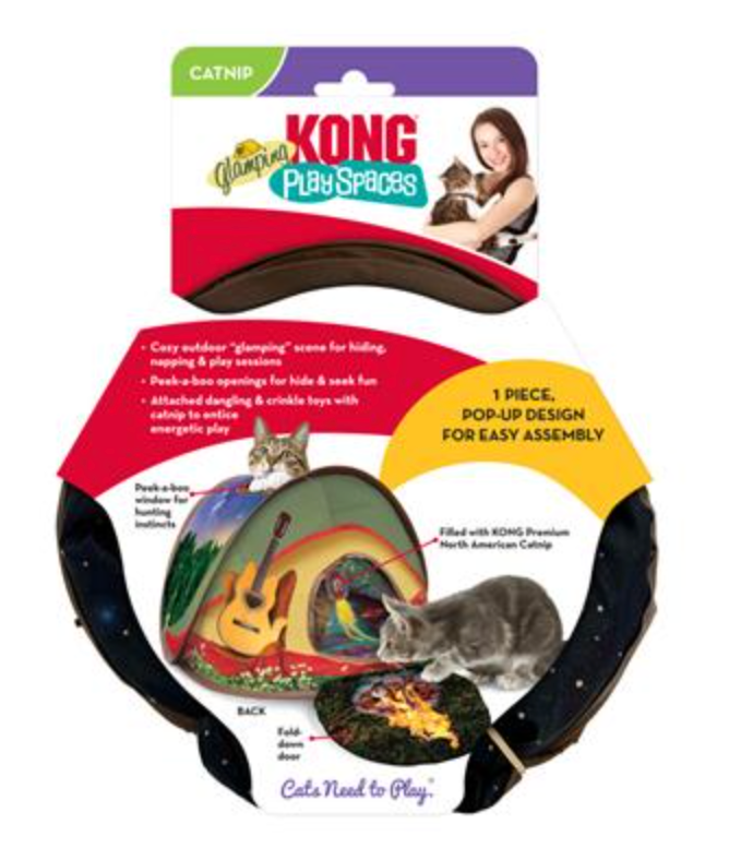 KONG Play Spaces Glamping Tent Cat Activity Toy