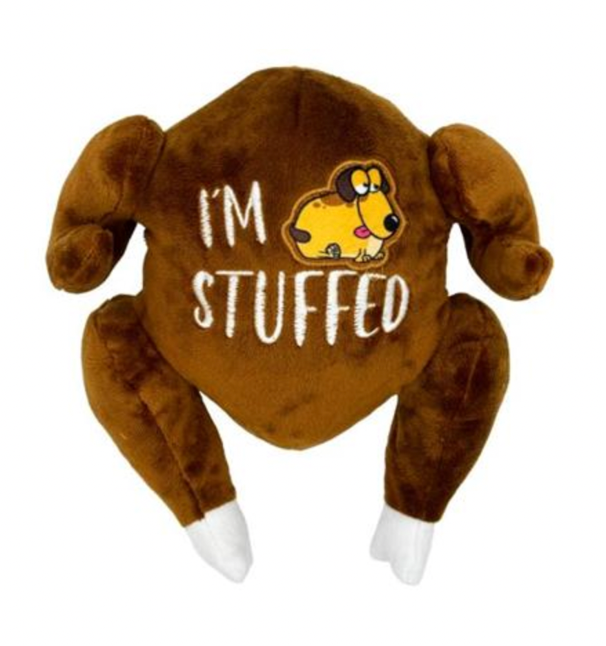 Huxley & Kent "I'm Stuffed Turkey" Plush Dog Toy