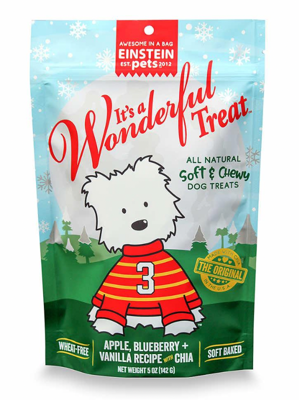 Einstein Pets "It's A Wonderful Treat" Holiday Dog Treats, 5 oz.