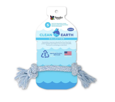 Spunky Pup Clean Earth Recycled Rope Dog Toy, Large