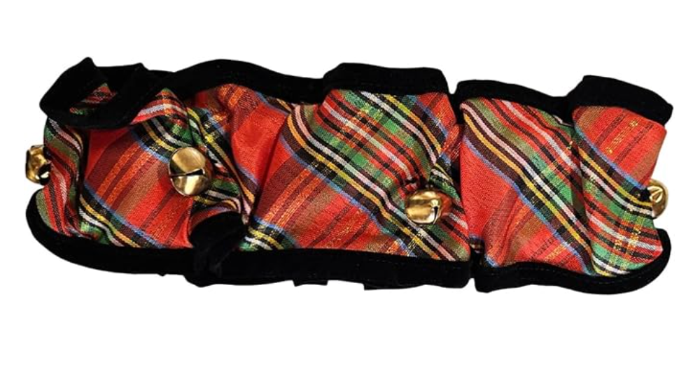 Huxley & Kent Holiday Ruff - Shiny Christmas Plaid, 3 sizes