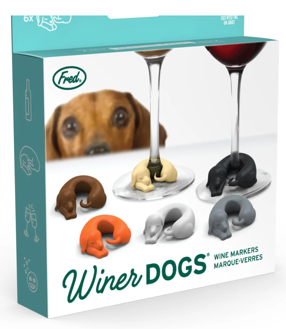 Fred "Winer Dogs" Drink Markers, set of 6