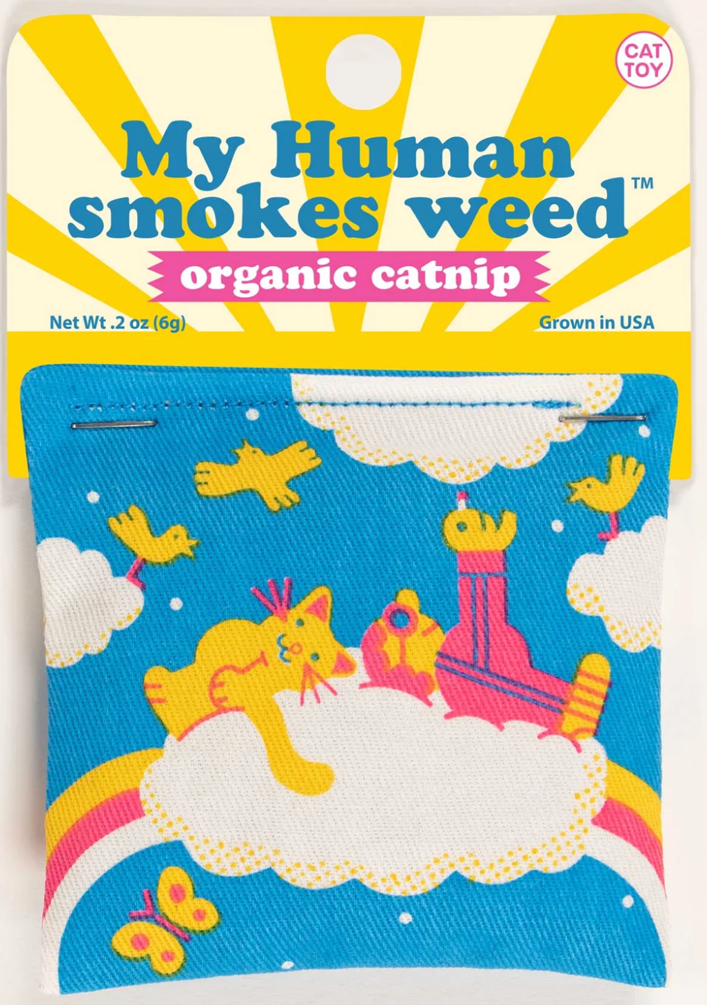 BlueQ Catnip Toy "My Human Smokes Weed"