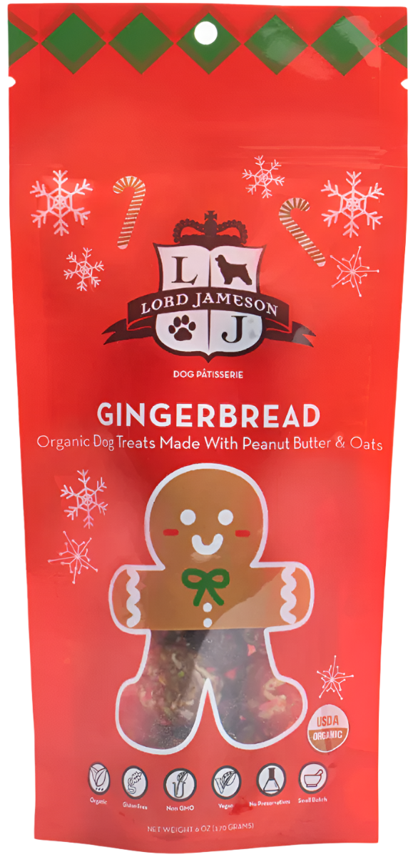 Lord Jameson "Gingerbread" Holiday Organic Dog Treats