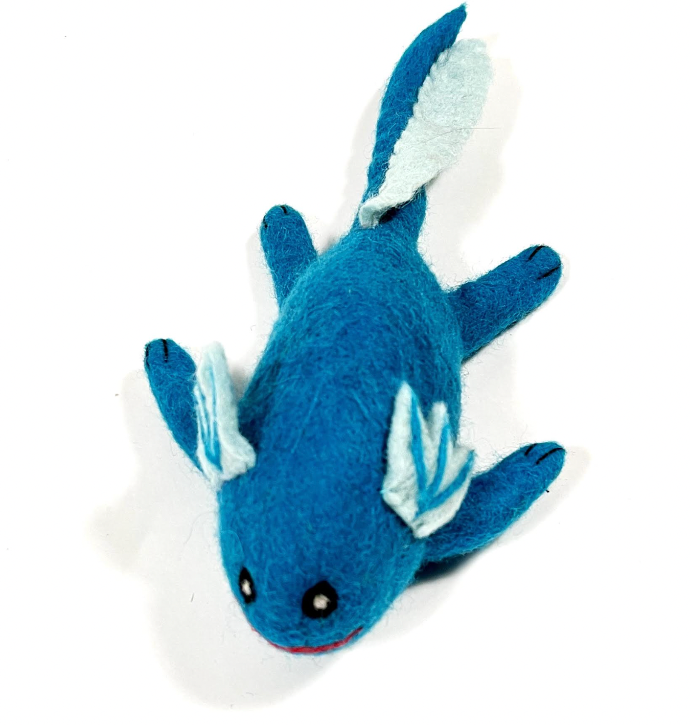 Karma Cat Axolotl 10" Wool Kicker Cat Toy