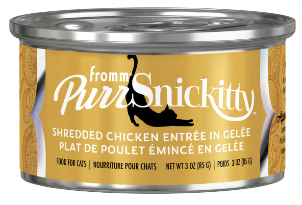 Fromm "Purrsnickity" Dry Cat Food Shredded Chicken Entrée in Gelée, 3 oz