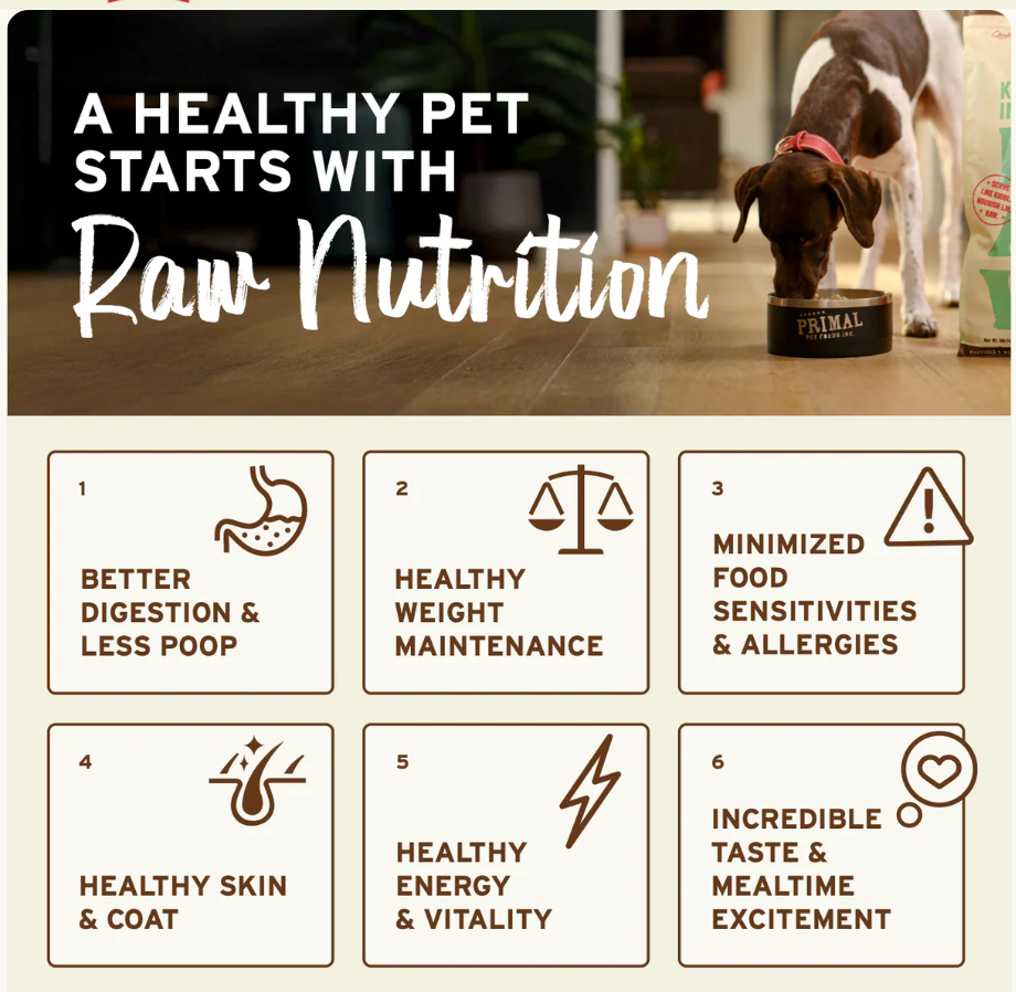 Primal Pet Food Dehydrated Goat Milk for Dogs & Cats, 10 x 1.8 single serve stick-packs