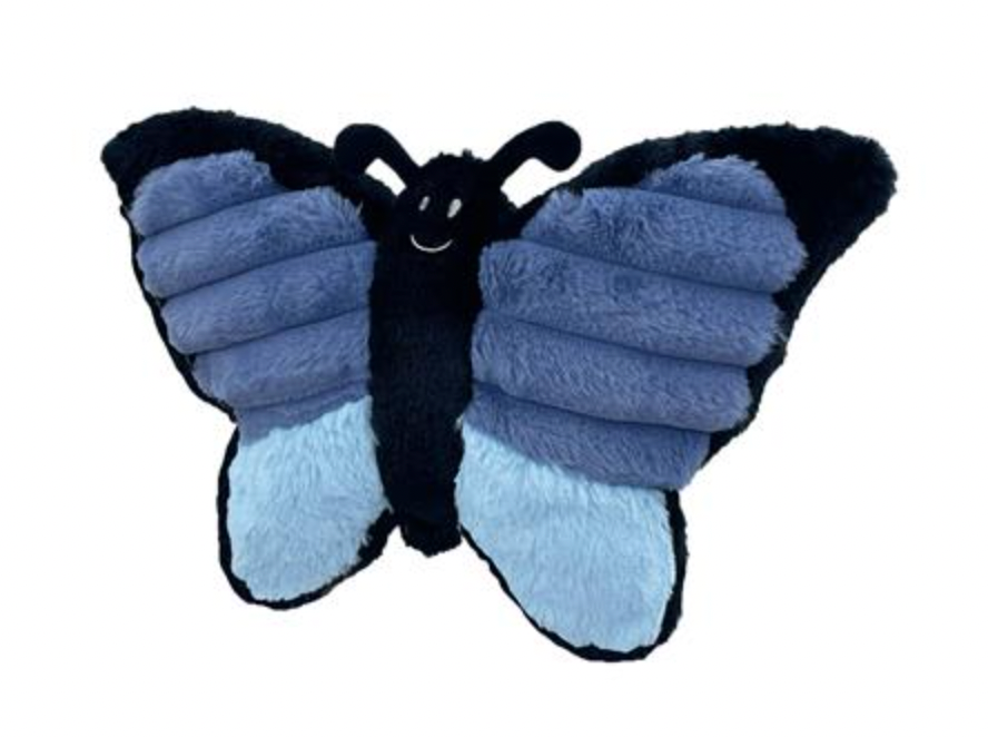 PetLou Farm Friends Dog Toy, 16" Butterfly