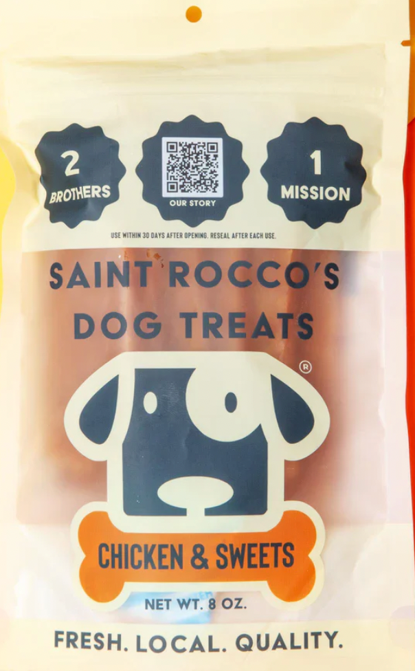 Saint Rocco's USA Human Grade Jerky Dog Treats, Chicken & Sweet Potato recipe