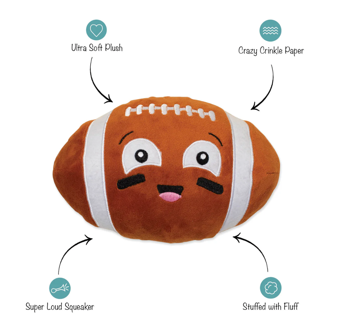 PetShop by Fringe Studio "I Wanna Be A Baller" Plush Dog Toy