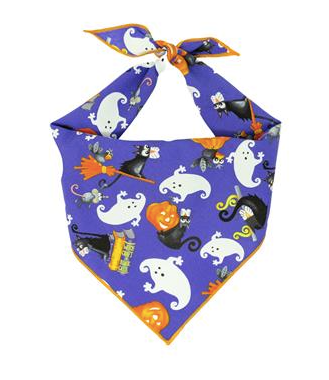 Paisley Paw Designs "Ghosts & Pumpkins" Halloween Bandana