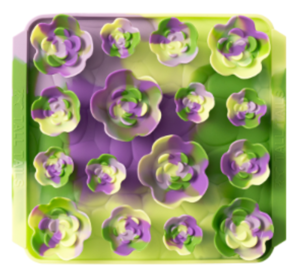 Tall Tails Foraging Mat for Dogs (or Cats), Succulent Garden pattern
