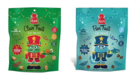 Plato "Paws & Claus" Holiday Cat Treats