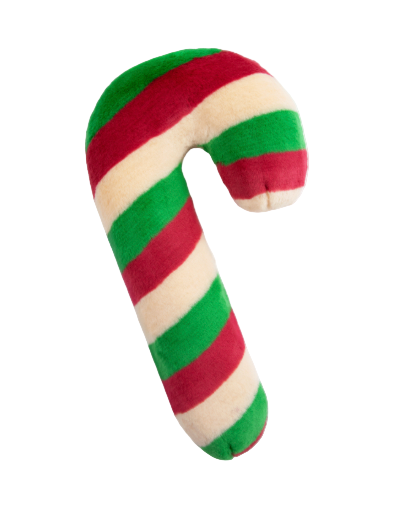 Fluff & Tuff "Candy Cane" Holiday Toy, Small & Medium Dogs