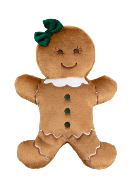 Fluff & Tuff "Betty Gingerbread Girl" Holiday Toy, Large & Extra Large Dogs