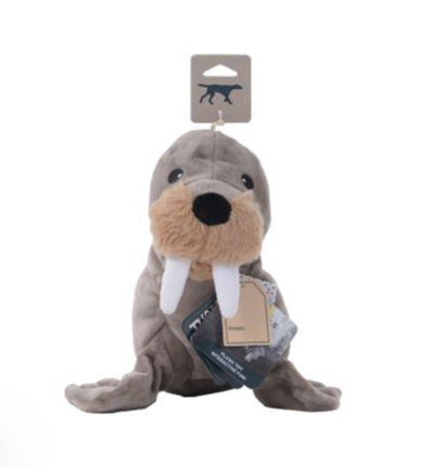 Tall Tails Animated Squeaker Plush Dog Toy, Walrus