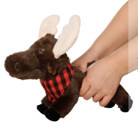 Tall Tails Animated Squeaker Plush Dog Toy, Moose