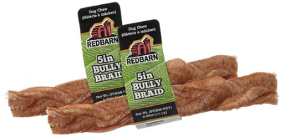 Red Barn Braided Bully Stick, 5"