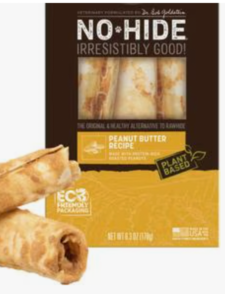 Earth Animal No-Hide® Wholesome Chews, Peanut Butter 3-pack Medium Size Value Pack