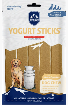 Himalayan Yogurt Sticks, 5 Pack: Bacon, Peanut Butter, Cranberry Honey, Pumpkin flavors