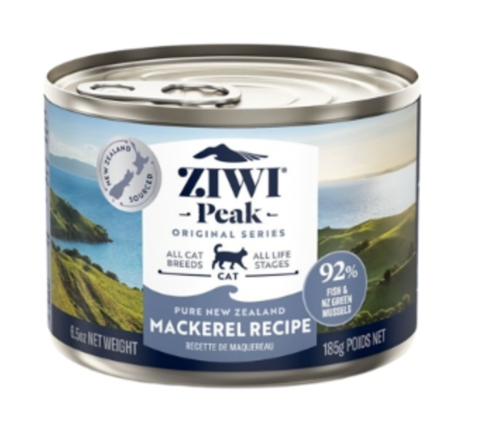 Ziwi Peak Grain Free Mackerel Pate Cat Food, 6.5 oz
