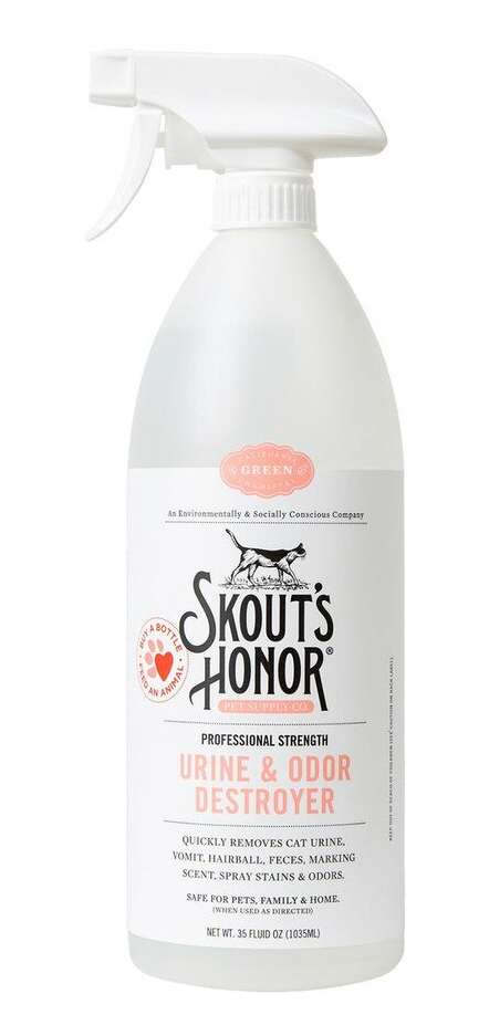 Skout's Honor Feline Urine & Odor Destroyer, 35 oz. spray