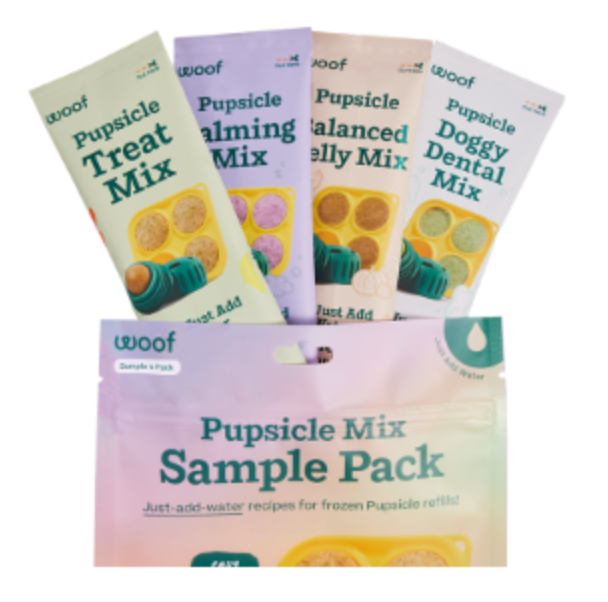Woof Pupsicle Dog Toy, Sample Pack for Pupsicle Refills