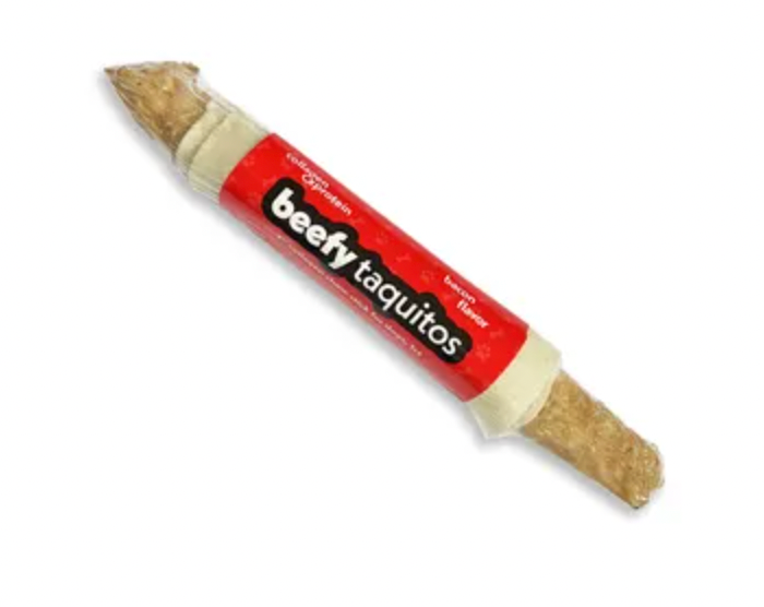 Frankly Pet Beefy Taquito 7", Bacon