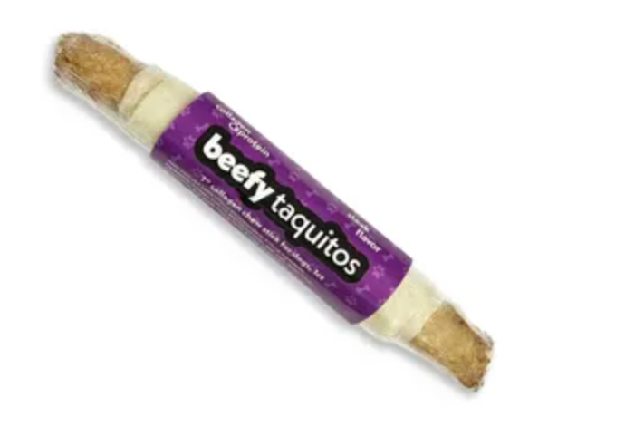 Frankly Pet Beefy Taquito 7", Steak