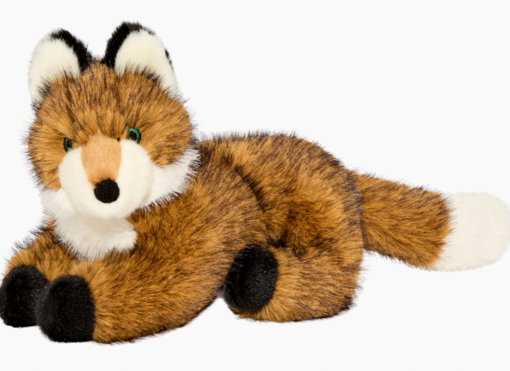 Fluff & Tuff "Jasper Fox" SQUEAKLESS Plush Dog Toy