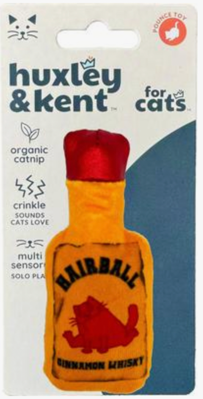 Huxley & Kent Catnip Cat Toy, Hairball Cinnamon Whiskey