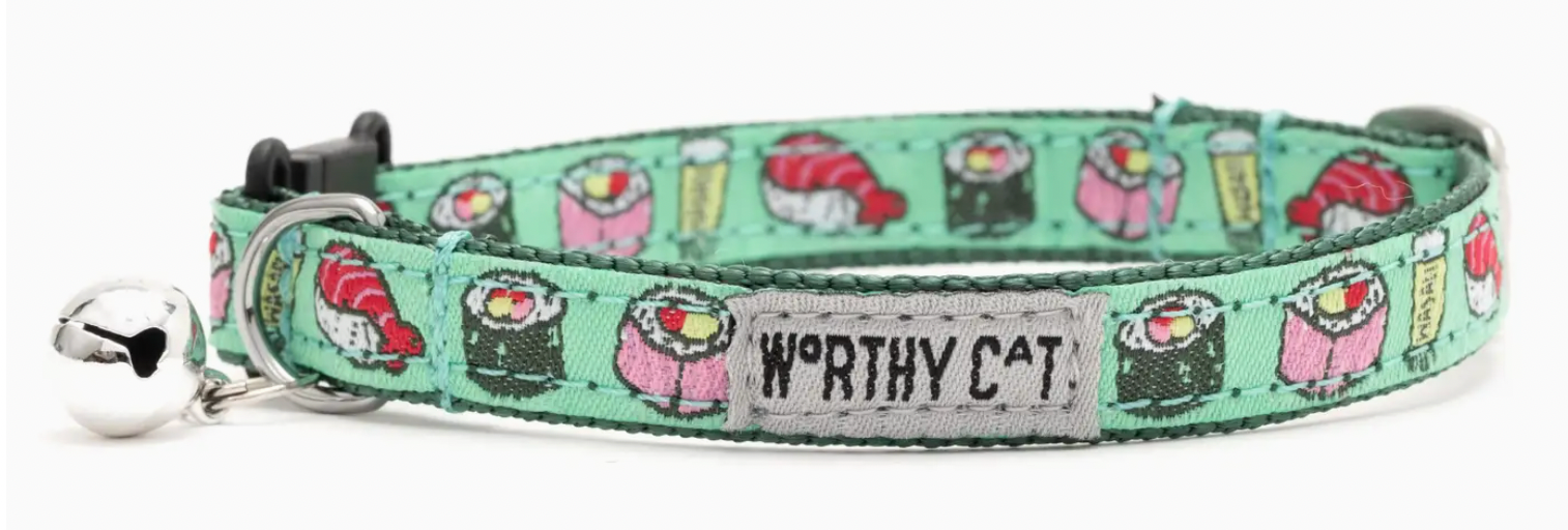 The Worthy Dog "Sushi" Cat Collar