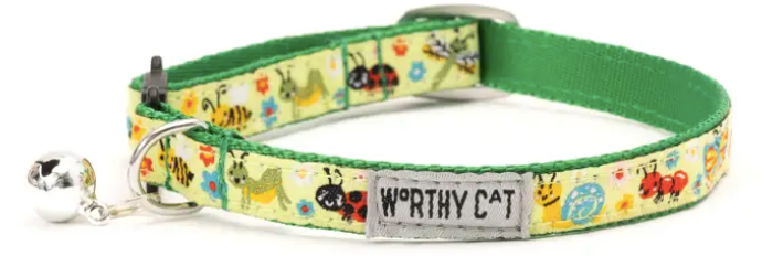 The Worthy Dog "Bugs" Cat Collar