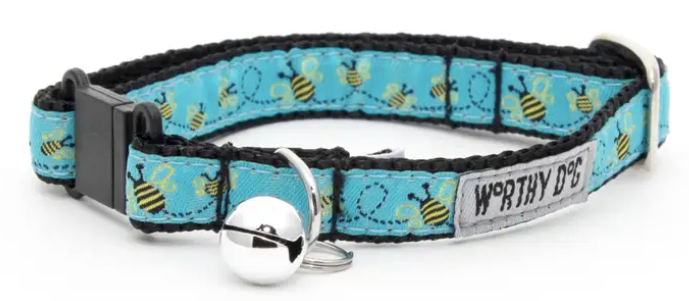 The Worthy Dog "Busy Bee" Cat Collar