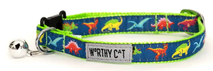 The Worthy Dog "Dinos" Cat Collar