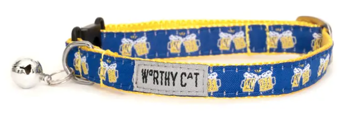The Worthy Dog "Cheers" Cat Collar
