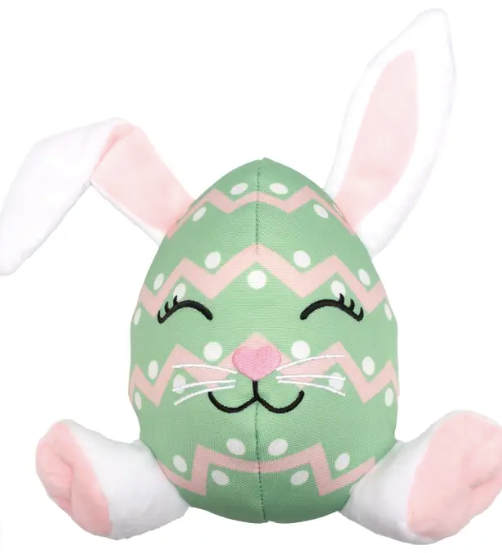 The Worthy Dog "Easter Egg Bunny" Easter/Spring Dog Toy