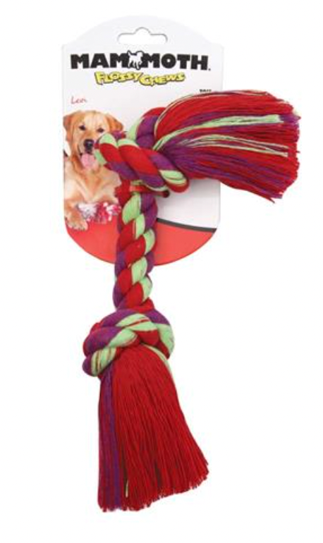 Mammoth Pet Cottonblend 4 Knot Rope Bone Toy, Extra Large (16")