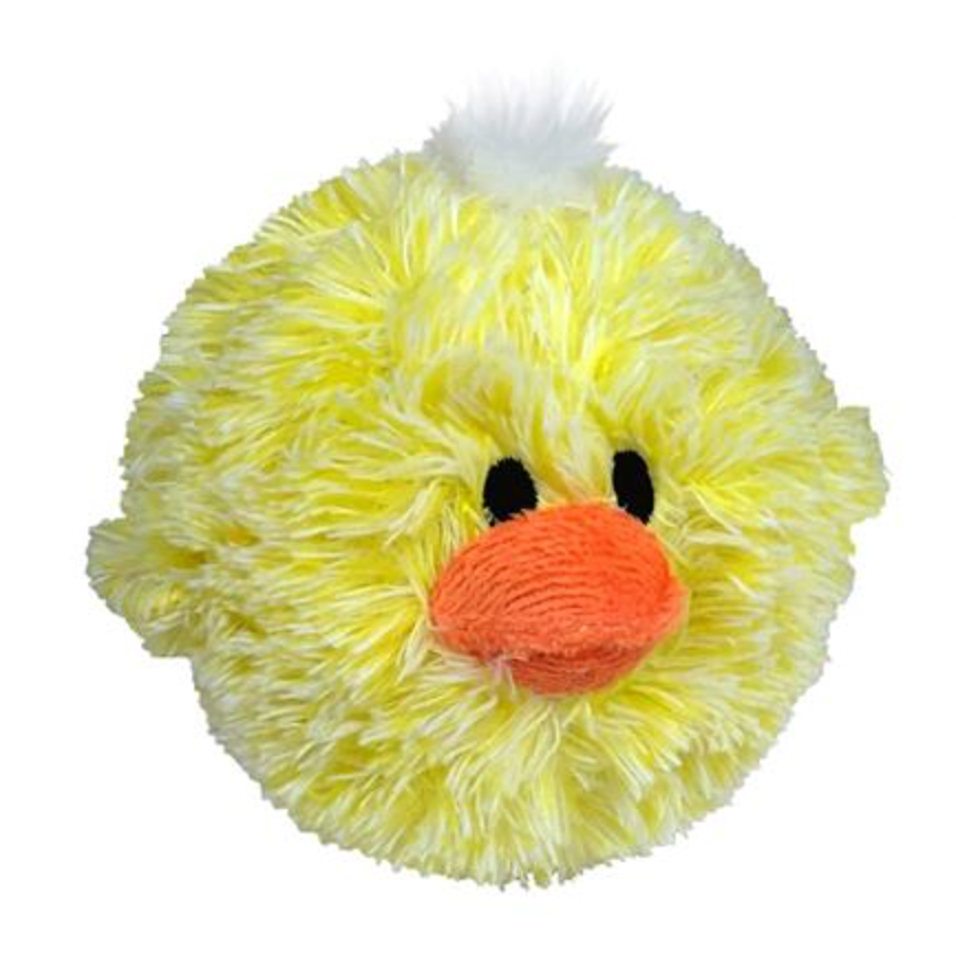 PetLou 4" EX Squeaker Spring Chick Plush Dog Toy
