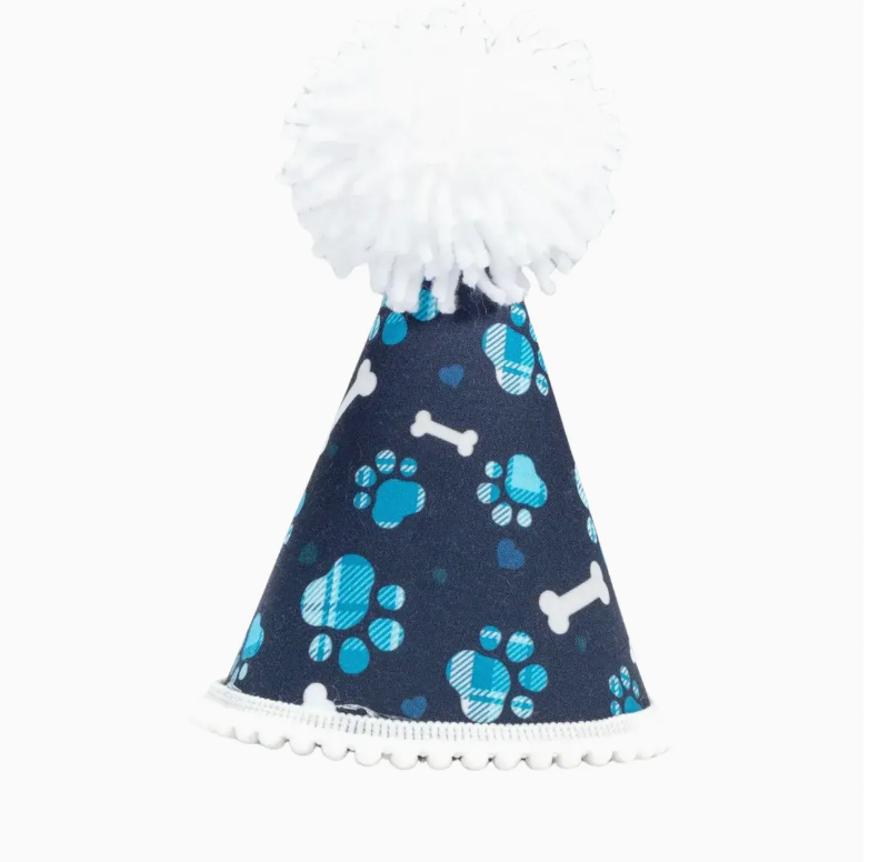 Pup Party Hats, Blue Paws