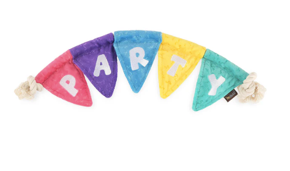 P.L.A.Y. "Tug N' Party Banner" Squeaky Crinkly Activity Toy