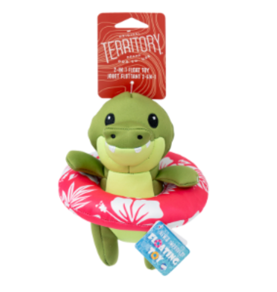 Terrritory Floating 8" Dog Toy, Gator